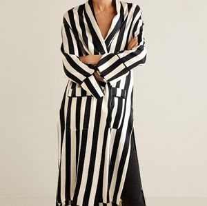 *NWT* Mango Black and White Duster Jacket